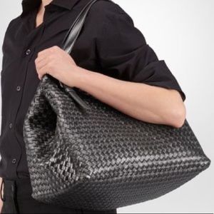 BOTTEGA  VENETA  Black  Large Black Intrecciato Cesta - Like New - used 1 time